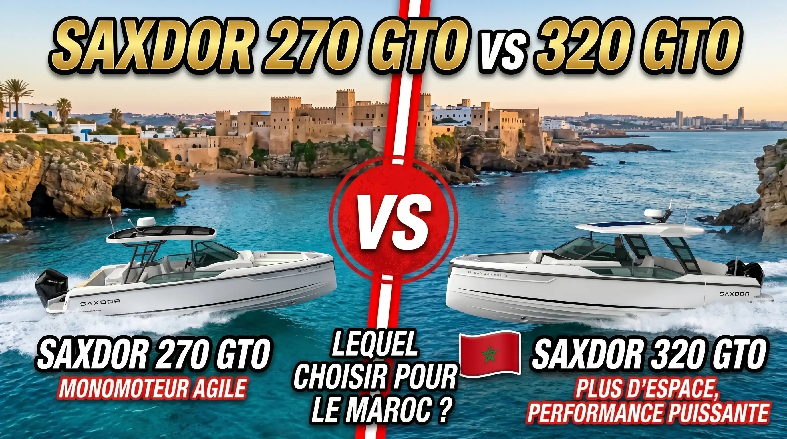 Saxdor 270 GTO vs 320 GTO : lequel choisir pour naviguer au Maroc ?